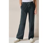 Culotte CECIL, Damen, Gr. XXL, Länge 28, grün (slate khaki), Web, 65% Baumwolle, 32% Polyester, 3% Elasthan, unifarben, loose fit lang, Hosen Culotte, High Waist (93866306-XXL) slate khaki