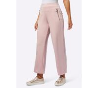 Culotte CREATION L, Damen, Gr. 38, Normalgrößen, beige (puder), 50% Modal, 44% Polyester, 6% Elasthan, unifarben, lang, Hosen Culotte (65417503-38) puder