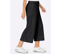 Culotte CREATION L, Damen, Gr. 44, Normalgrößen, schwarz, 50% Modal, 44% Polyester, 6% Elasthan, unifarben, 7/8-Länge, Hosen Culotte (70102737-44) schwarz