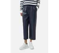 Culotte in Leder-Optik mit Elastikbund blau 32
