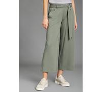 Culotte KANGAROOS, Damen, Gr. 34, N-Gr, grün (khaki), Jersey, Obermaterial: 56% Baumwolle, 38% Viskose, 6% Elasthan, figurumspielend wadenlang, Hosen Culotte, wadenlange Jerseyhose, weiter Schnitt, el