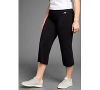 Culotte KANGAROOS, Damen, Gr. 46, N-Gr, schwarz, Jersey, Obermaterial: 95% Baumwolle, 5% Elasthan, bequem wadenlang, Hosen Culotte, aus weicher Jersey-Ware, große Größen, Topseller (78691667-46)