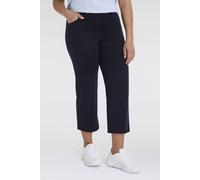 Culotte KJBRAND "Schlupfhose Susie Culotte in 7/8 Länge", Damen, Gr. 42, N-Gr, blau (marine), Jersey, Obermaterial: 50% Polyester, 45% Viskose, 5% Elasthan, bequem 7/8-Länge, Hosen Culotte, Sommerhose