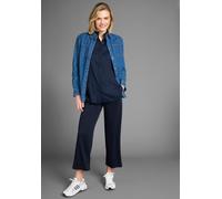 Culotte LAURA SCOTT, Damen, Gr. 40, N-Gr, blau (navy), Milano Rib, Obermaterial: 76% Polyester, 20% Viskose, 4% Elasthan, unifarben, 7/8-Länge, Hosen Culotte, aus weicher Milano-Qualität (81660934-40)
