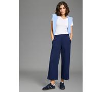 Culotte LAURA SCOTT, Damen, Gr. 42, N-Gr, marine, Obermaterial: 96% Polyester, 4% Elasthan, Georgette, gepflegt, unifarben, Basic, Hosen Culotte, aus Polyester und Elasthan, leichtes Tragegefühl (6280