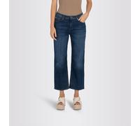 Culotte MAC "CULOTTE", Damen, Gr. 34, N-Gr, blau (basic blau stone), Denim/Jeans, Obermaterial: 89% Baumwolle, 8% Polyester, 3% Elasthan, unifarben, regular fit knöchelfrei, Hosen Culotte, im Five-Poc