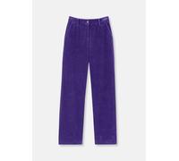 Culotte MADELEINE "Culotte mit Spitze Culotte aus samtweichem Feincord", Damen, Gr. 42, N + K Gr, blau (ozeanblau), Obermaterial: 93% Baumwolle CO. 5% Modal CMD. 2% Elasthan EL., Hosen Culotte (873029