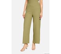Culotte BETTY BARCLAY "Damen mit Gummizug", Damen, Gr. 40, Normalgrößen, soft olive, Obermaterial: 95% Polyester, 5% Elasthan, gerade 3/4-Länge, Hosen Culotte (15471538-40) soft olive