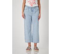 Culotte MONARI, Damen, Gr. 38, N-Gr, blau (jeans), Denim/Jeans, Obermaterial: 100% Lyocell, clean, unifarben, 7/8-Länge, Hosen Culotte, mit Bindeband (96067930-38)