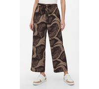 Culotte ONLY CARMAKOMA "CARVILMA LIFE CULOTTE PANT AOP", Damen, Gr. 46, N-Gr, shopping bag aop:upscaled palm aop, Web, Obermaterial: 100% Viskose, bedruckt, regular fit normal, Hosen Culotte (47548237