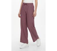 Culotte ONLY "ONLGOA MW LIN BL PULL-UP CULOTTE CC PNT", Damen, Gr. M (38), N-Gr, rose braun, Web, Obermaterial: 70% Viskose, 30% Leinen, unifarben, knöchelfrei, Hosen Culotte, mit Leinen (69493729-M)
