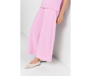 Culotte RICHROYAL "2409 T Peach Culotte", Damen, Gr. L, N-Gr, soft orchid, Web, Obermaterial: 52% Modal, 42% Polyester, 6% Elasthan, knöchellang, Hosen Culotte, aus fester, gepeachter Qualität (296832