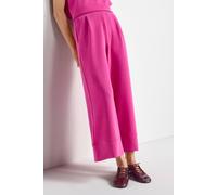 Culotte RICHROYAL "2409 T Peach Culotte", Damen, Gr. M, N-Gr, pink (raspberry pink), Web, Obermaterial: 52% Modal, 42% Polyester, 6% Elasthan, knöchellang, Hosen Culotte, aus fester, gepeachter Qualit