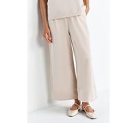 Culotte RICHROYAL, Damen, Gr. M, N-Gr, weiß stone, Jersey, Obermaterial: 52% Modal, 42% Polyester, 6% Elasthan, unifarben, regular fit lang, Hosen Culotte, Regular fit mit Bundfalten (96486535-M) weiß