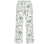 Culotte S.OLIVER, Damen, Gr. 44/46, N-Gr, bunt (blau, rosa geblümt), Single Jersey, Obermaterial: 50% Baumwolle, 50% Viskose, geblümt, mehrfarbig, loose fit ca. Mitte Wade, Hosen Culotte, Schöner Blum