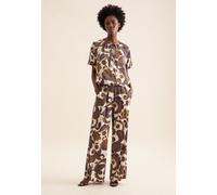 Culotte SEIDENSTICKER "Schwarze Rose", Damen, Gr. 36, Normalgrößen, blau, 100% Viskose, Paisley, Hosen Culotte (94552537-36) blau