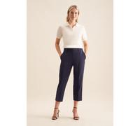 Culotte SEIDENSTICKER "Schwarze Rose", Damen, Gr. 42, Normalgrößen, blau (marineblau), 54% Polyester, 44% Wolle, 2% Elasthan, unifarben, Hosen Culotte (76094912-42)