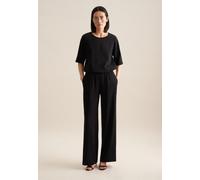 Culotte SEIDENSTICKER "Schwarze Rose", Damen, Gr. 42, Normalgrößen, schwarz, 96% Viskose, 4% Elasthan, unifarben, Hosen Culotte (53463737-42)