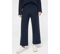 Culotte SENSES.THE LABEL, Damen, Gr. XS/S, Normalgrößen, blau, Material: 51% Viskose, 27% Polyester, 22% Polyamid, unifarben, relaxed fit knöchellang, Hosen Culotte, mit Elastikbund (77105538-XS) blau