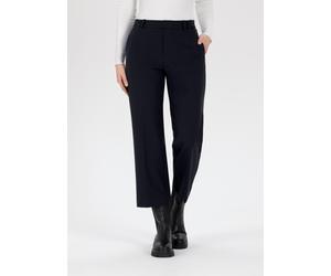 Culotte STEHMANN, Damen, Gr. 44, N-Gr, schwarz, Web, Obermaterial: 68% Viskose, 27% Polyamid, 5% Elasthan, straight fit wadenlang, Hosen Culotte, Sommerhose mit Bügelfalte (67008403-44) schwarz