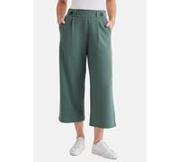 Culotte STOOKER WOMEN "COMO Jersey Wide leg fit Jerseyhose", Damen, Gr. 40/42, grün (ivy grün), Jersey, 96% Polyester, 4% Elasthan, weit 3/4-Länge, Hosen Culotte, Wide Leg Fit Casual Clean Wash Jersey