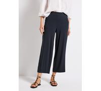 STREET ONE Damen 3716732 Wide Leg Jersey-Hose, Deepwater Blue, 38W x 26L