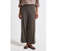 Street One - 7/8 Wide Leg Jersey-Hose braun, 38/26