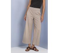 Stoffhose STREET ONE, Damen, Gr. 44, Länge 26, saddle braun, Stoff, 82% Polyester, 11% Viskose, 7% Elasthan, unifarben, comfort fit 7/8-Länge, Hosen Stoffhose, High Waist (59348822-44) saddle braun