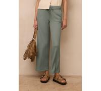 Culotte STREET ONE STUDIO, Damen, Gr. 34, Länge 30, sea spray grün, Stoff, 79% Polyester, 20% Viskose, 1% Elasthan, unifarben, loose fit lang, Hosen Culotte, Middle Waist (50007603-34) sea spray grün