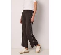 Culotte STREET ONE STUDIO, Damen, Gr. 38, Länge 28, hide braun, Stoff, 100% Viskose, unifarben, loose fit knöchelfrei, Hosen Culotte, im Loose Fit (27973142-38) hide braun