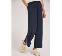 Culotte STREET ONE STUDIO, Damen, Gr. 42, Länge 28, midnight muse, Stoff, 100% Viskose, unifarben, loose fit knöchelfrei, Hosen Culotte, im Loose Fit (17847854-42) midnight muse