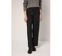 Culotte STREET ONE STUDIO, Damen, Gr. 42, Länge 30, schwarz, Stoff, 63% Polyester, 34% Viskose, 3% Elasthan, unifarben, comfort fit lang, Hosen Culotte, Middle Waist (51880017-42) schwarz