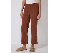Street One Studio Frauen Viskose-Culotte in Braun, Gr: 44