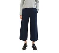 Culotte TOM TAILOR DENIM, Damen, Gr. XS (34), N-Gr, blau (sky captain blau), Web, Obermaterial: 96% Polyester, 4% Elasthan, unifarben, gerade normal, Hosen Culotte, 3/4-Länge mit Eingrifftaschen (7478
