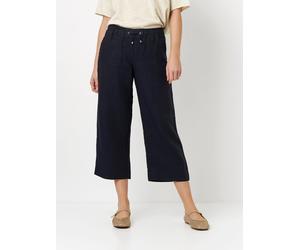 Culotte TONI "Pia", Damen, Gr. 48, N-Gr, navy, Web, Obermaterial: 100% Leinen, weit 3/4-Länge, Hosen Culotte, Sommerhose aus sommerlicher Leinenqualität (27363126-48) navy