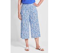 Culotte VERA aus reiner Viskose blau 42 7/8-Länge