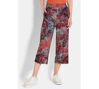 Schlupfhose GOLDNER "Kurzgröße Moderne Printhose mit floralem Muster", Damen, Gr. 21, K-Gr, bunt (bunt, gemustert), Obermaterial: 96% Viskose CV. 4% Elasthan EL., Hosen Schlupfhose (42182360-21) bunt,