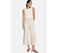 Culotte ZERO "Damen mit weitem Bein", Damen, Gr. 40, Normalgrößen, beige (french oak), Obermaterial: 100% Polyester, figurbetont 7/8-Länge, Hosen Culotte, Schnallen (20810855-40) french oak