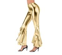 Culottes Hosen Radlerhose Bermudas Weites Culotte Blau 7 Leinenhosen Blumen Fahrrad Bündchen Hosenlänge Coated Langlauf Pastell Abendmode Oversized Lederimitathose Jeggings Medizin