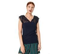 Culture Damen Elona Top Bluse, per Pack Blau (Salute 5103406), X-Small (Herstellergröße: X-Small)