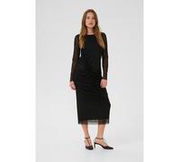 Midikleid CULTURE "Kleid CUbingo", Damen, Gr. L, N-Gr, schwarz, Obermaterial: 95% Polyester PES. 5% Elasthan EL., Kleider Midikleid (24740356-L) schwarz