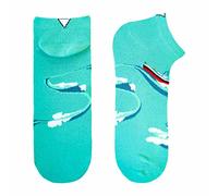 cup of sox Damen Herren Lustige Sneaker Socken in der Pappbecher - Gemusterte Bunte Geschenk Füßlinge aus hochwertige Baumwolle (41-44, Calypso)