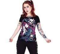 Cupcake Cult Bunny Witch T-Shirt, Black, S - UK 10
