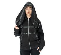 Cupcake Cult Grim Bunny Hood Kapuzenjacke schwarz rot in M