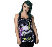 Cupcake Cult Lost Way Lace Panel Vest Frauen Top Multicolor M 100% Polyester Rockwear