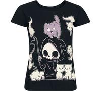 Cupcake Cult Nine Lives T-Shirt T-Shirt schwarz in XL