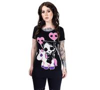 Cupcake Cult T-Shirt Cat Reaper Kawaii Manga Katze Sensenmann Anime Kitty, Größe:M