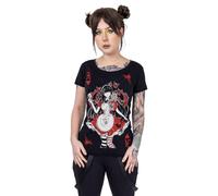 Cupcake Cult Wonderland T-Shirt Frauen T-Shirt schwarz/weiß/rot