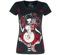 Cupcake Cult Wonderland T-Shirt T-Shirt schwarz weiß rot in L