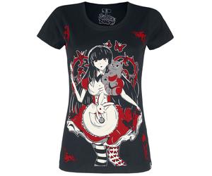 Cupcake Cult Wonderland T-Shirt T-Shirt schwarz weiß rot in L